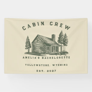 Personalisiertes Camping-Wochenende-Junggesellinne Banner