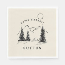 Personalisiertes Camping zum Geburtstag