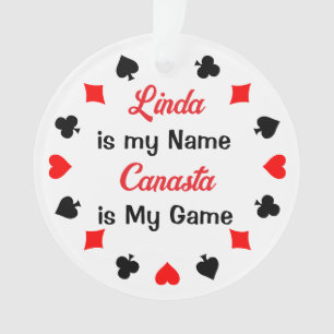 Personalisiertes Canasta-Kartenspiel-Ornament Ornament