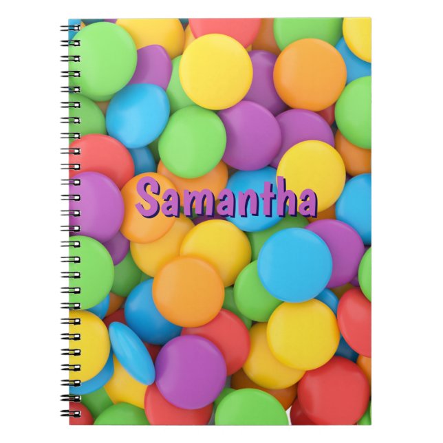 Personalisiertes Candy-Notizbuch – Joy Drops Schoo Notizblock (Vorderseite)