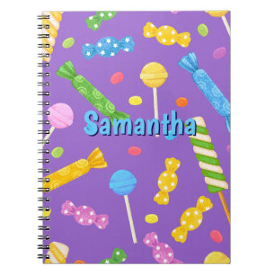 Personalisiertes Candy-Notizbuch – Sweet Lilac Sch Notizblock