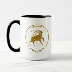 Personalisiertes Capricorn Zodiac 15 oz Tasse