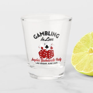 Personalisiertes Casino Las Vegas Junggeselinnen-A Schnapsglas