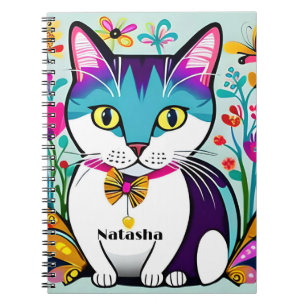 Personalisiertes Cat-Design-Notebook für Katzen Notizblock