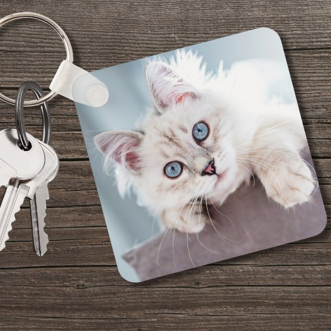 Personalisiertes Cat Lover Pet Foto Schlüsselanhänger (Personalized Cat Lover Pet Photo keychain )