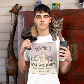 Personalisiertes Cat Sanctuary T-Shirt