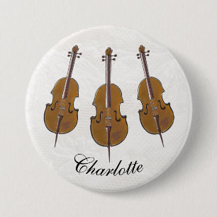 Personalisiertes Cello-Abzeichen Button