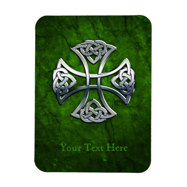 Personalisiertes Celtic Cross Magnet (Vertikal)