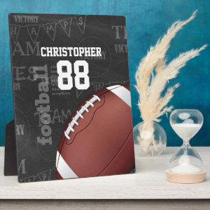 Personalisiertes Chalkboard American Football Fotoplatte