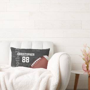 Personalisiertes Chalkboard American Football Lendenkissen