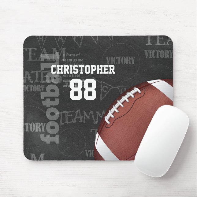 Personalisiertes Chalkboard American Football Mousepad (Mit Mouse)