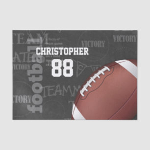 Personalisiertes Chalkboard American Football Seidenpapier