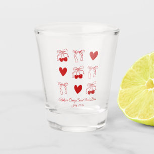 Personalisiertes Cherry Junggeselinnen-Abschied Sh Schnapsglas