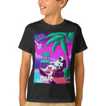 PERSONALISIERTES CHILL ASTRONAUT KIDS T-SHIRT