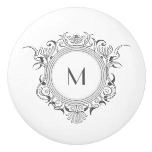 Personalisiertes Chor-Blumendekor Keramikknauf