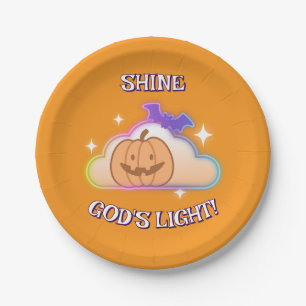 Personalisiertes Christliches Halloween Pappteller