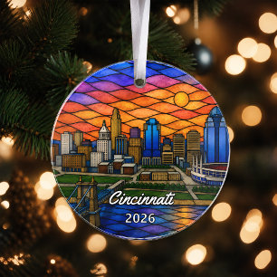 Personalisiertes Cincinnati-Acryl-Ornament, Benutz Ornament