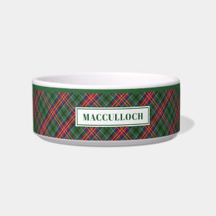 Personalisiertes Clan MacCulloch-Tartan-Karomuster Napf