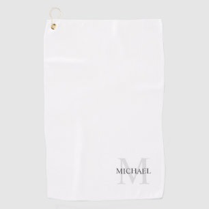 Personalisiertes Classic Monogramm und Name Golfhandtuch