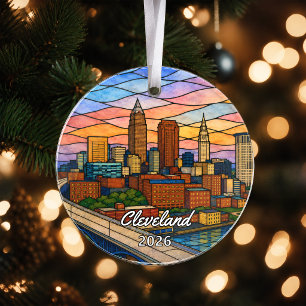 Personalisiertes Cleveland-Acryl-Ornament, Benutze Ornament