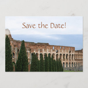 Personalisiertes Colosseum Rom Italien Save the Save The Date