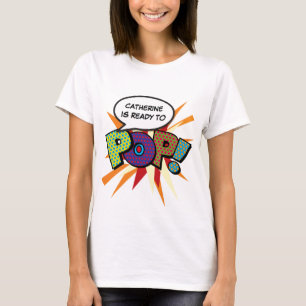 Personalisiertes Comic Book Pop Art Bereit zum POP T-Shirt