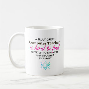 Personalisiertes Computerlehrer-Dankeschön-Geschen Kaffeetasse