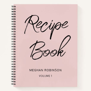 Personalisiertes Cookbook Girly Script Rezept No Notizbuch