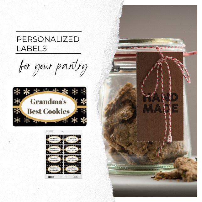 Personalisiertes Cookie-Label, Omas bestes Label (Von Creator hochgeladen)