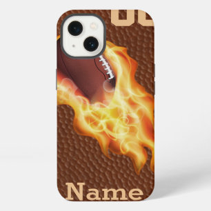 Personalisiertes Cool Flaming Football iPhone 6 Hü Hülle