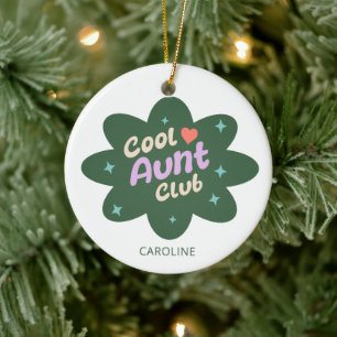 Personalisiertes Cool Tante Club Geschenk für Tant Keramik Ornament