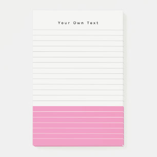 Personalisiertes Cooles Minimalistisch-rosa Notepa Post-it Klebezettel