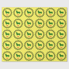 Personalisiertes Corgi Holiday Wrapping Paper Geschenkpapier