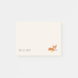 Personalisiertes Corgi-Liebhaber-Hunde-Mütter-Gebu Post-it Klebezettel