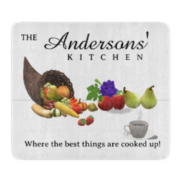 Personalisiertes Cornucopia Themed Schneidebrett