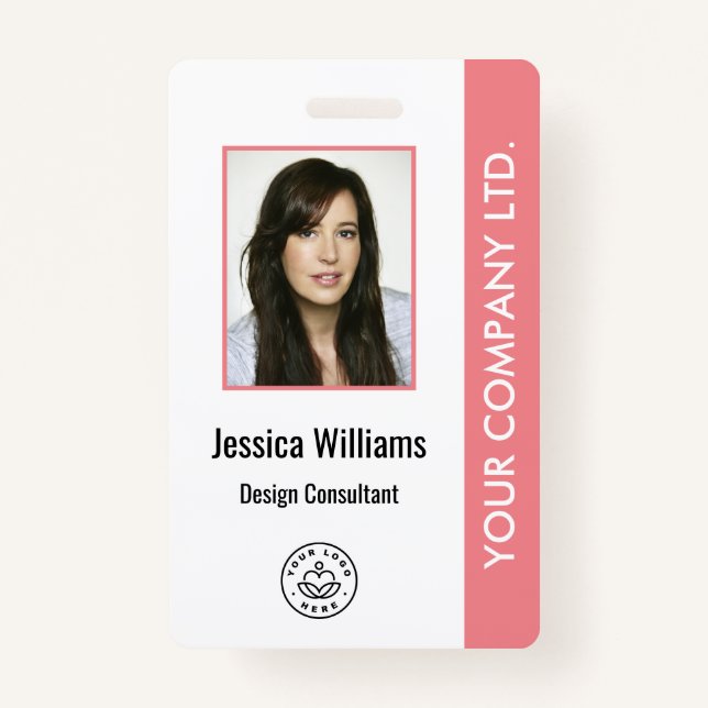 Personalisiertes Corporate Employee ID-Abzeichen P Ausweis (Vorderseite)