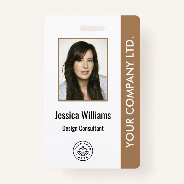 Personalisiertes Corporate Mitarbeiter-ID-Abzeiche Ausweis (Vorderseite)