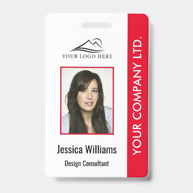 Personalisiertes Corporate Mitarbeiter-ID-Abzeiche Ausweis (Vorderseite)