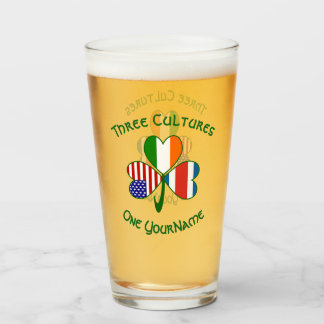 Personalisiertes Costa-ricanisches Irisch-amerikan Glas