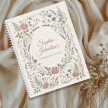 Personalisiertes Cottage-Garten-Notizbuch