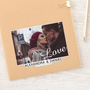Personalisiertes Couple-Foto Aufkleber