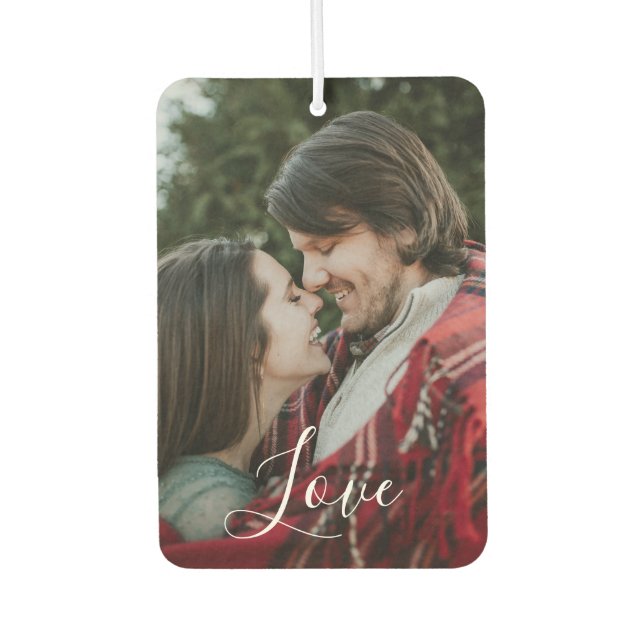 Personalisiertes Couple-Liebe-Foto Autolufterfrischer (Vorderseite)