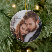 Personalisiertes Couple Weihnachts-Foto
