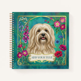Personalisiertes cremefarbenes Lhasa-Apso-Notizbuc Notizbuch