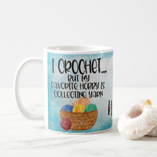 Personalisiertes Crochet Yarn Design Coffee Tasse
