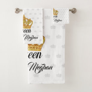 Personalisiertes Crown Queen Bath Towell Set