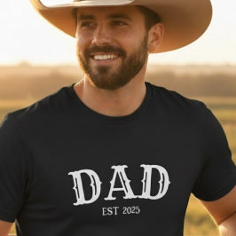 Personalisiertes Dad EST-Shirt Tri-Blend Shirt