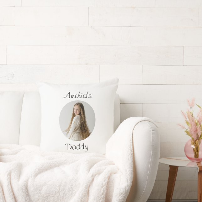 Personalisiertes Daddy-Geschenk - Gewohntes Kinder Kissen (Liege)