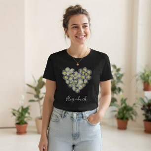 PERSONALISIERTES DAISY HEART T-SHIRT