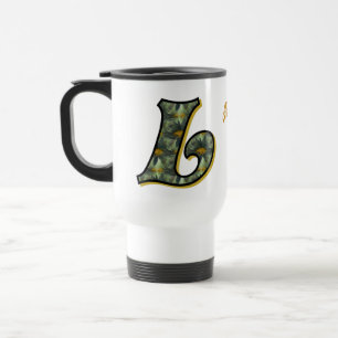 Personalisiertes Daisying Initial L Reisebecher